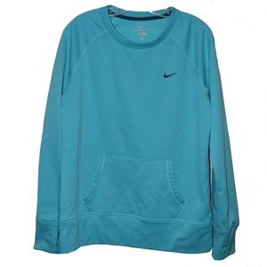 nike aqua Therma fit crewneck sweatshirt size L
